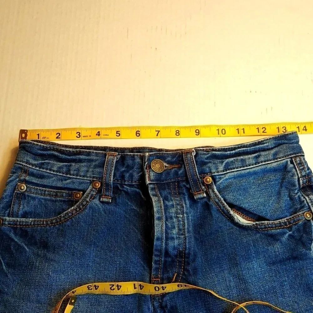 Free People Button Fly High-rise Cut Off Shorts 25 - Picture 5 of 6